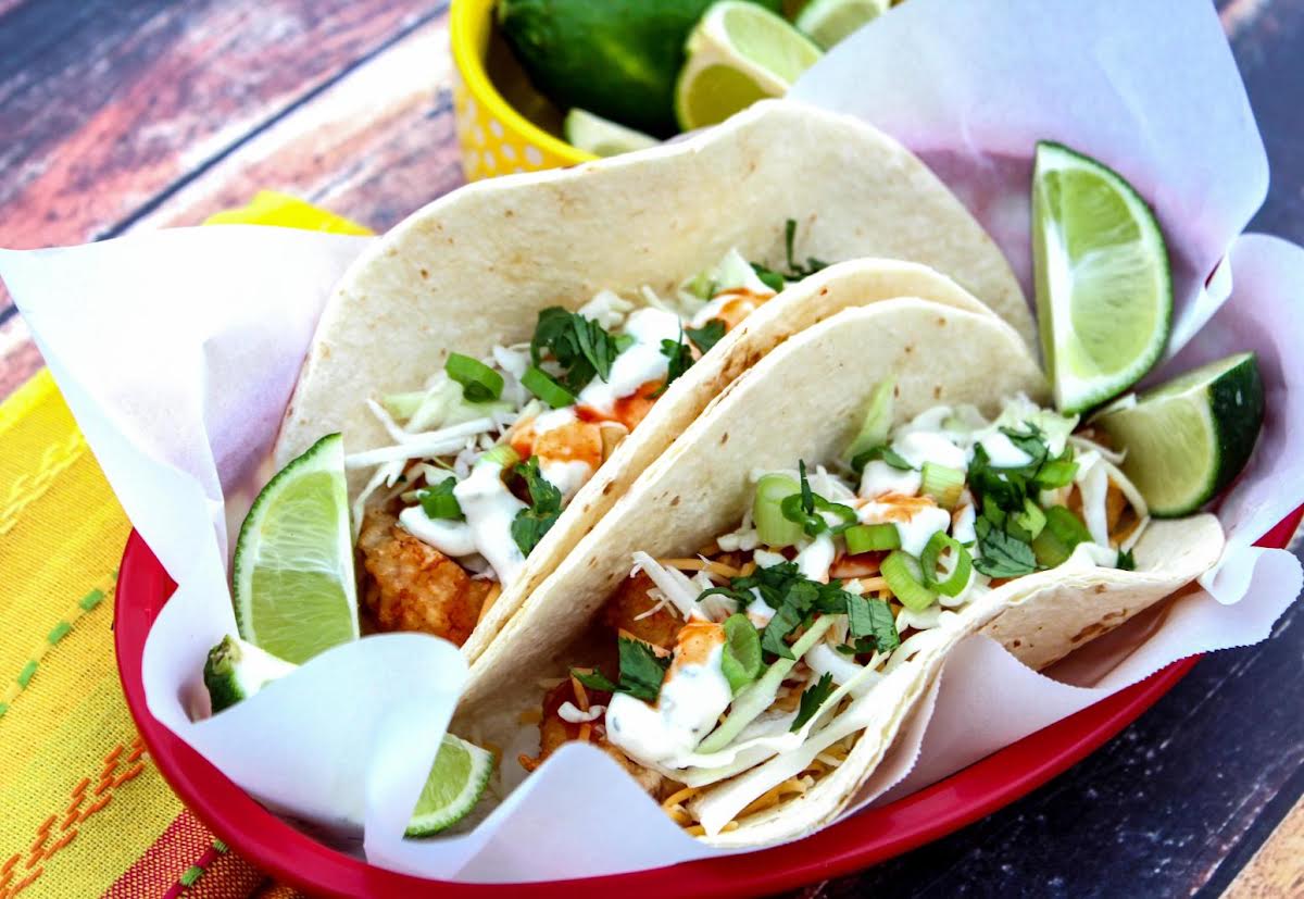 Beer Battered Fish Tacos | Just A Pinch Recipes