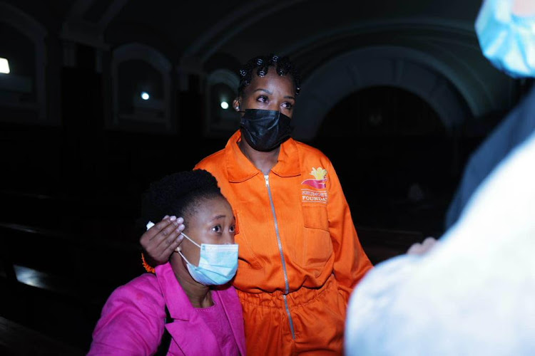 People react after Ntuthuko Shoba was convicted in the Johannesburg high court of Tshegofatso Pule's murder.