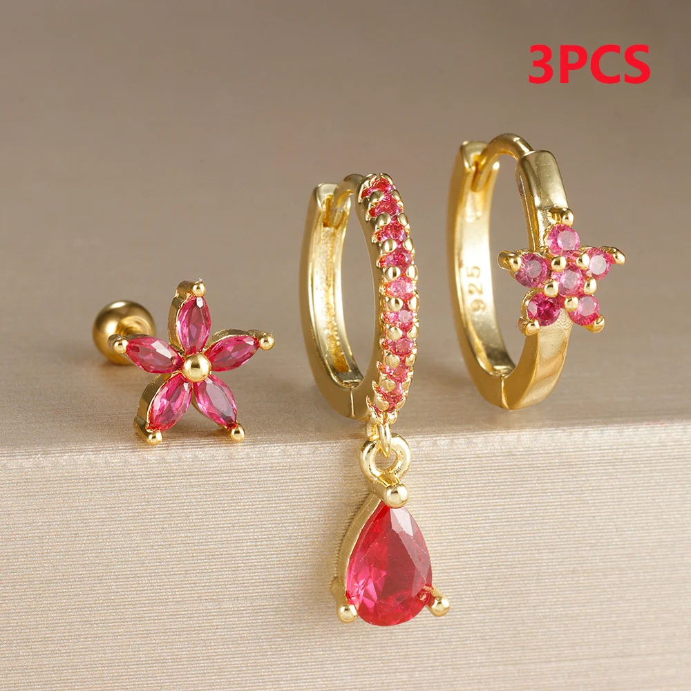 Title 2, Boucles doreilles pendantes à double rangées, ...