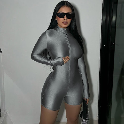 Title 3, Fashion Outer Wear One-piece Shorts Tight Long ...