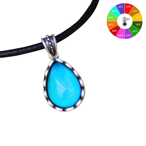 Title 2, Water droplet temperature-changing necklace