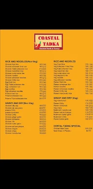 Coastal Tadka menu 1