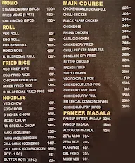 R M Kitchen menu 1