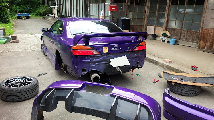 シルビアのシルビア・エアロ交換・岩手県・S15・紅茶花伝ロイヤルミルクティーに関するカスタム事例の投稿画像2枚目