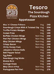 Tesoro - The Sourdough Pizza Kitchen menu 1