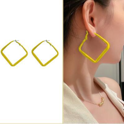 Title 4, 925 Silver Needle Ear Retro High-profile Earrin...