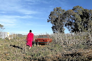 Richard (not his real name ), poses for a photograph, at home in Vlakfontein, south of Johannesburg. He has had trouble getting a steady supply of food during the lockdown, which is due to Covid-19. Mashudu Nemusunda, from The Teddy Bear Clinic has been involved in helping some members of the community. 