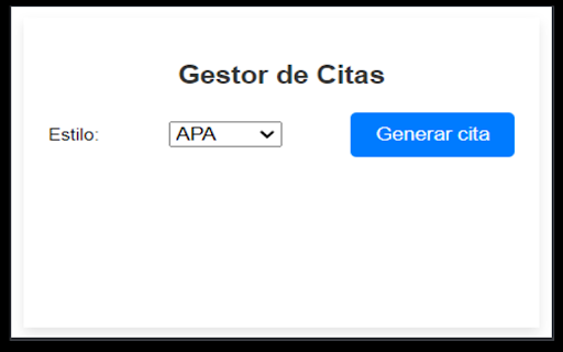 Gestor de Citas