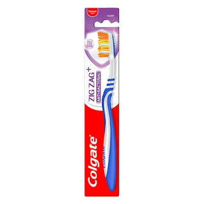 Colgate Zigzag Medium Bristle Toothbrush - 3 pcs