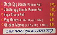 Zaika Kolkata Kathi Roll menu 2