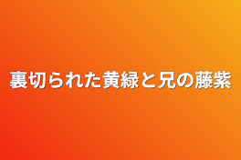 裏切られた黄緑と兄の藤紫