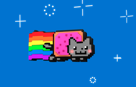 Nyan Rainbow Cat — New Tab Wallpaper small promo image