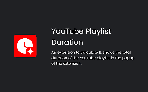 YouTube Playlist Duration