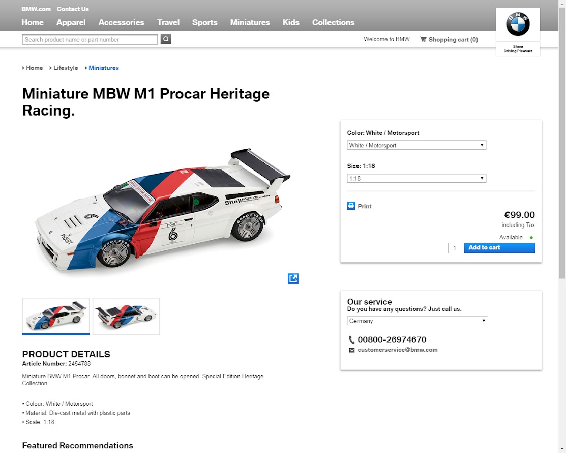 Miniatures – BMW Accessories