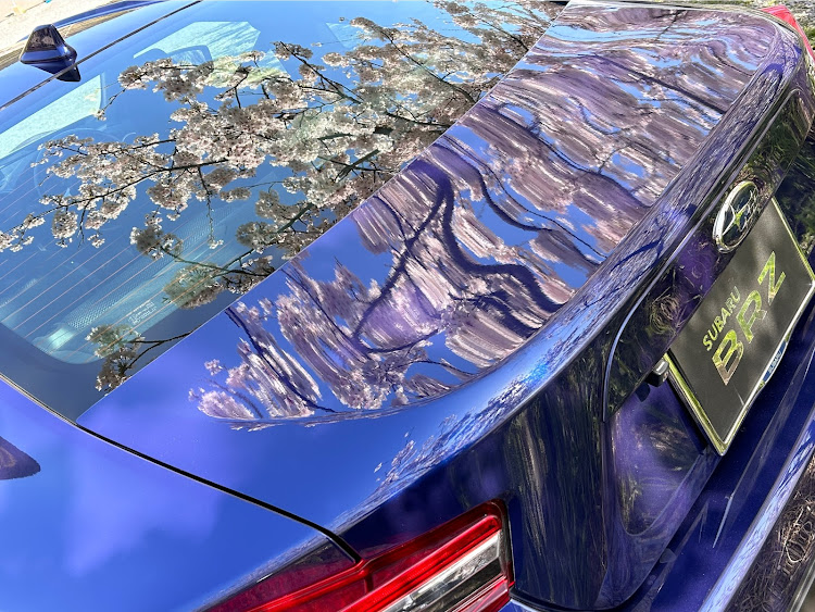 BRZの桜とコラボ・サクラと愛車・ラピスブルーパール・岡垣　成田山・めざせPickupcarsに関するカスタム事例の投稿画像3枚目