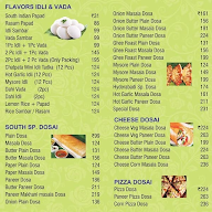 Flavors Dosai menu 1