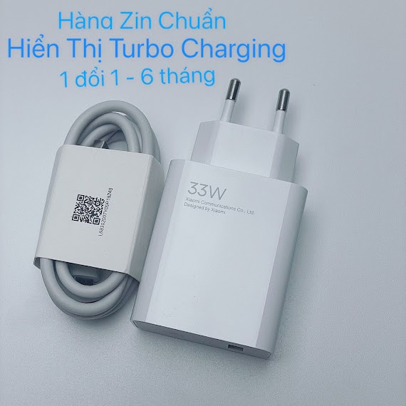 Bộ Sạc Nhanh Xiaomi Redmi 18W, 22.5W, 33W, 67W, Củ Sạc Nhanh, Cáp Sạc Nhanh Chân Typec, Micro 3A, 6A Cho Các Dòng Xiaomi