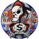 Skull Graffiti Keyboard Theme 10001003 APK Download