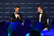 Laureus World Sportsman of The Year 2019 winner Novak Djokovic speaks at the Winners Press Conference during the 2019 Laureus World Sports Awards on February 18, 2019 in Monaco, Monaco. 