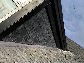 Lead flashings replaced around dormers album cover