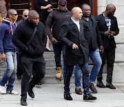 Alleged extortionist Nafiz Modack outside the Cape Town Regional Court during a break in his trial this week.