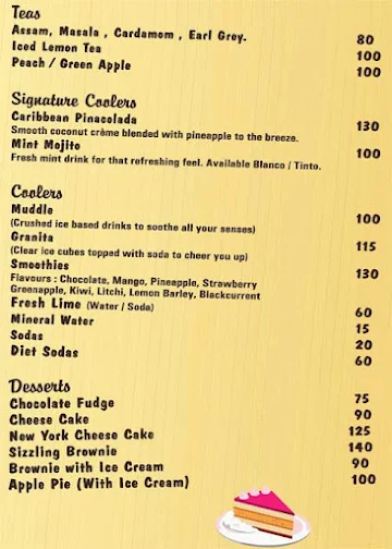 Flamenco menu 