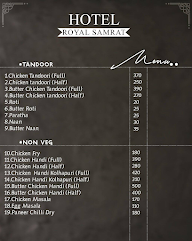 Royal Samrat Hotel menu 4