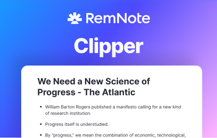 RemNote Clipper Preview image 0