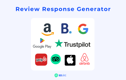 Review Response & Reply Generator by SoLikeAI small promo image