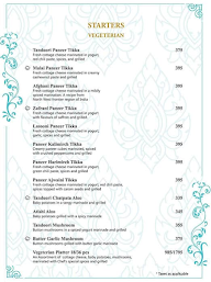 Pinjari Kamruddin menu 2