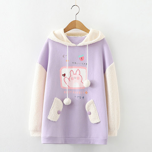 Title 5, Autumn And Winter Mid Length Plush Girls Top, ...