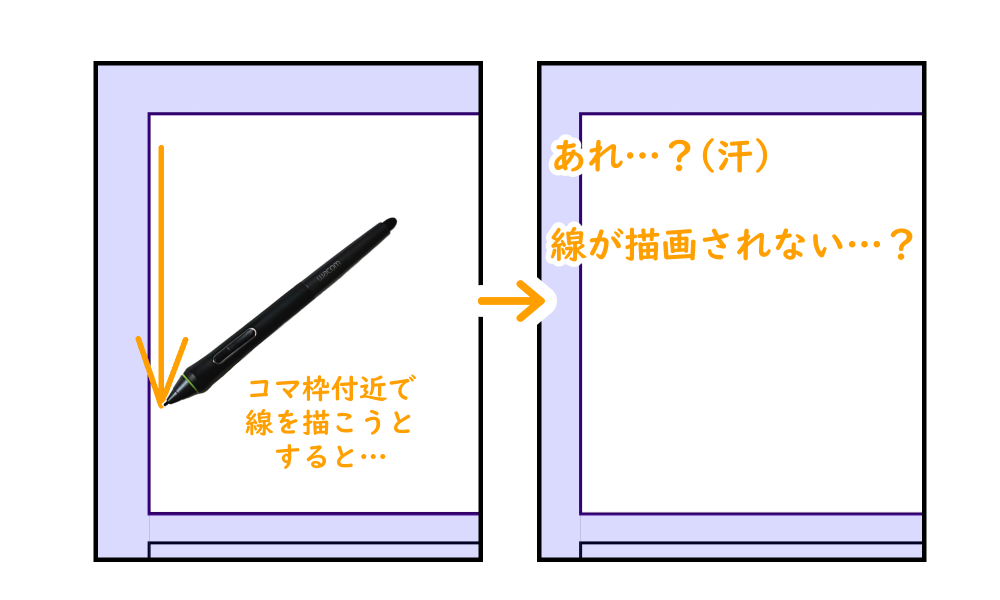 クリスタのコマ枠：定規ツール