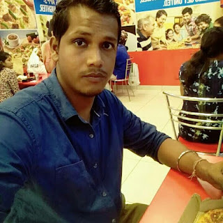 Manish Sahu at Domino's Pizza, Navallur,  photos