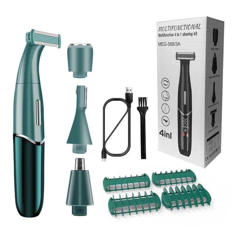 Tondeuse électrique multifonction pour sourcils et zones intimes, chargement transfrontalier, épilation précise et sûre à domicile