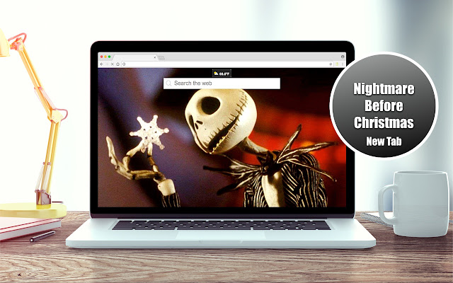 HD Nightmare Before Christmas New Tab Theme