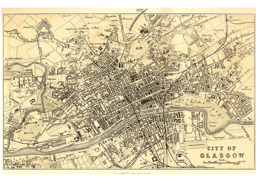 old map Glasgow