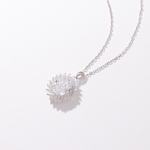 Title 1, Micro-inlaid Diamond SUNFLOWER Necklace High-gr...