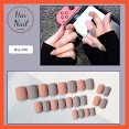 Set 24 Móng Tay Giả Màu Sơn Lì Móng Giả Kèm Keo Dán Hin Nail