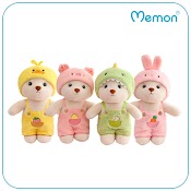 Gấu Bông Teddy Lena Cosplay Thỏ, Khủng Long, Heo, Vịt Cực Cute 28Cm - 55Cm Cao Cấp Memon