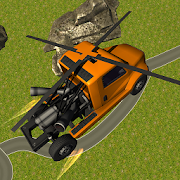 Flying Helicopter Truck Flight  Icon