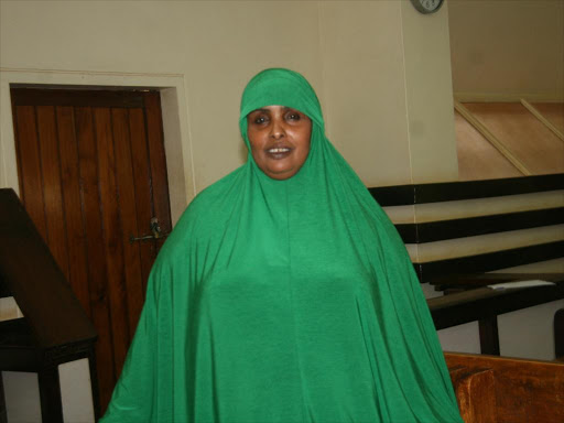 Marsabit nominated MCA Zamzam Arigele in a Meru courtroom on Friday / GERALD MUTETHIA