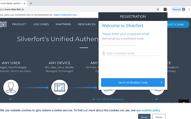 Silverfort chrome extension