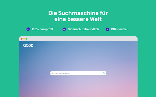 GOOD – Die Suchmaschine für eine bessere Welt