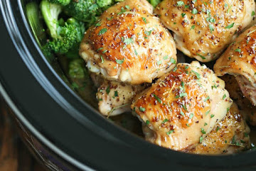 Slow Cooker Maple Dijon Chicken and Broccoli