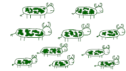 Its ten green cows