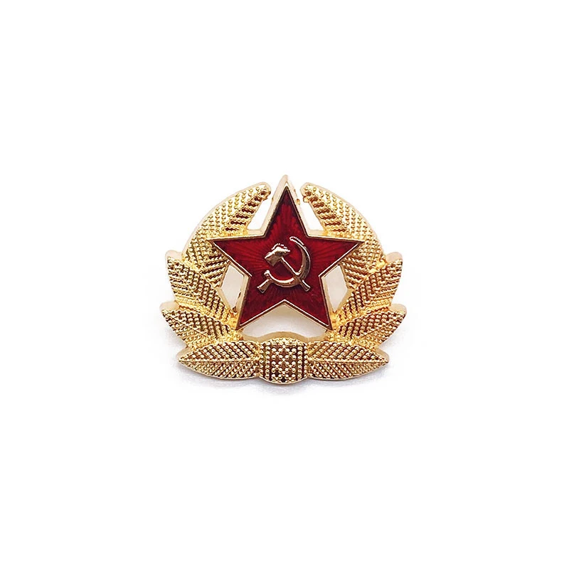 Retro Hammer Five-pointed Star Space Agency Series Brooch Badges. Unique space-themed accessories, perfect for personali