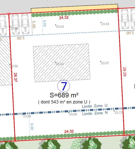 Vente terrain  689 m² à Saubion (40230), 266 000 €