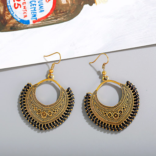 Title 9, Bohemian Ethnic Style Earrings, Retro Court Wea...
