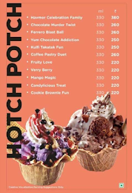 Ibaco Ice Cream menu 2