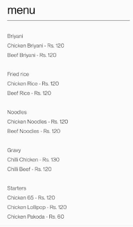 AS Lucknow Briyani menu 1